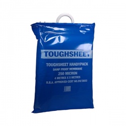 4m x 5m Toughsheet Damp Proof Membrane - Handy Pack - Blue - BBA Approved