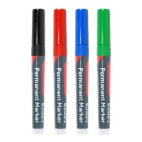 Timco Permanent Markers - Fine Tip - Mixed Colours