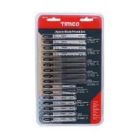TIMco Mixed Jigsaw Set - Wood & Metal Cutting - HSS Blades 16Pce