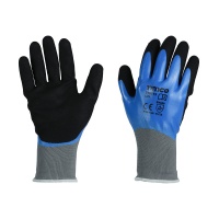 Waterproof Grip Gloves - Sandy Nitrile Foam Coated Polyester