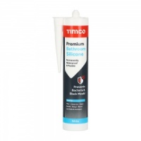 Timco Premium Bathroom Silicone White 300ml