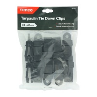 Timco Tarpaulin Tie Down Clips 80mm x 24mm