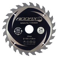 Addax Handheld Cordless Circular Saw Blade 190 x 30 x 24T