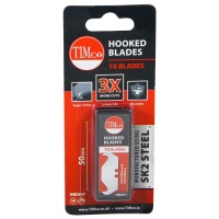 Hooked Utility Knife Blades - 10 Pack