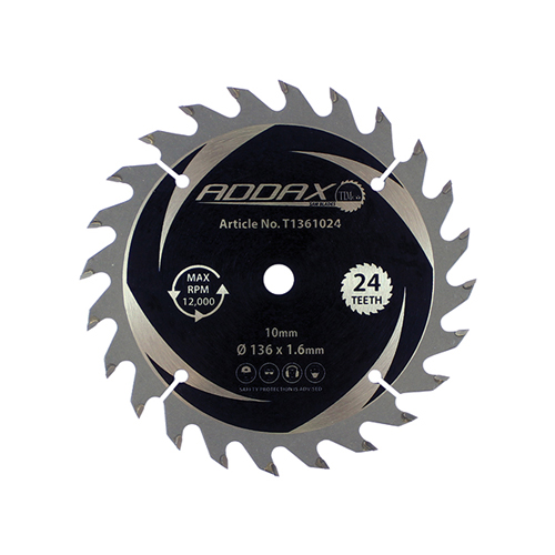 Addax Handheld Cordless Circular Saw Blade 136 x 10 x 24T Deals2Build