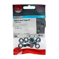 Nylon Nuts - Type P - Zinc