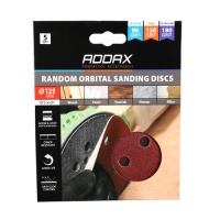 125mm Random Orbital Sanding Discs - Mixed Pack 5  (80/120/180)