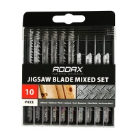 Timco Addax Mixed Jigsaw Set - Wood & Metal Cutting - High Carbon Steel & HSS Blades