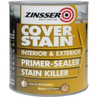 Zinsser Cover Stain Primer Paint White 500ml