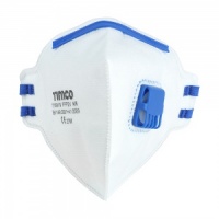Timco FFP2 Fold Flat Masks with Valve - Pack 10