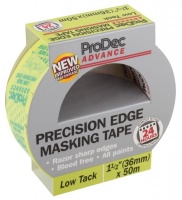 ProDec Low Tack Precision Edge Masking Tape 36mmx 50m
