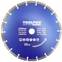 Toolpak 230mm x 22.23mm Diamond Blade 7.2mm Segment