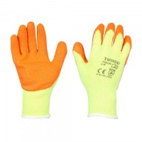 Orange Latex General Safety Gloves