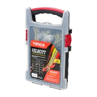 Timco Velocity Premium Tray - PZ - Double Countersunk - Yellow 600pcs