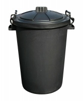 90 ltr Black Dustbin