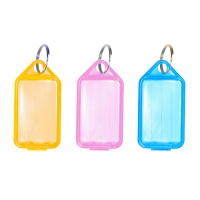 Coloured Key Tags - 6 Pack