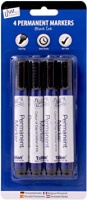 Black Permanent Marker Pens x 4