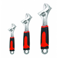 Soft Grip Adjustable Wrench Set - 3 piece