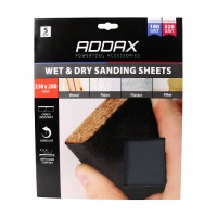 Wet & Dry Sanding Sheets - Mixed PACK 5 - Black 230 x 280mm (180/320)